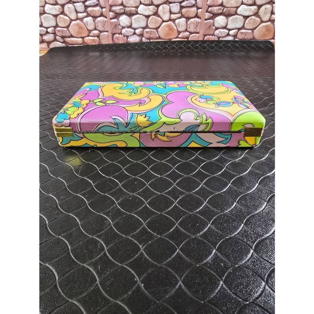 1960's MELE Flower Power Jewelry Case